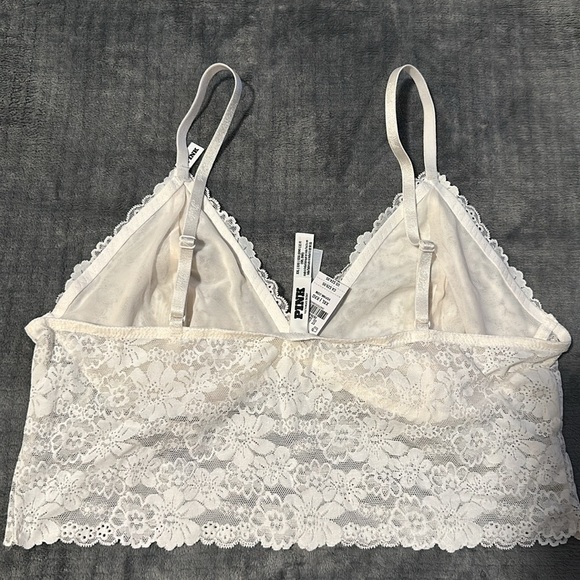 PINK (Victoria’s Secret) White/Cream Bralette - Picture 2 of 5